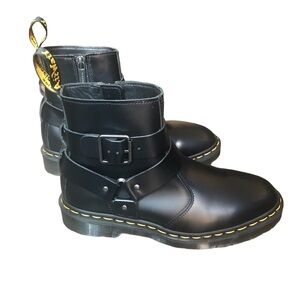NEW Dr. Martens Jaimes Leather Harness Black Chelsea Boots Size 5L
